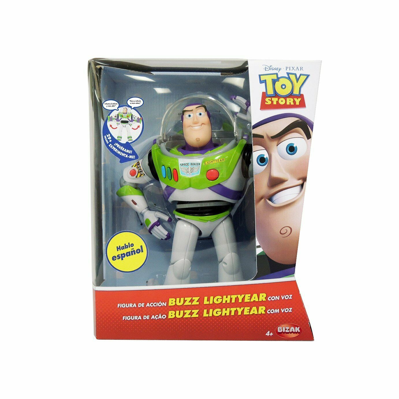 Toy Story 4 Figure Buzz Lightyear Articulated with Voice IN Spanish ...