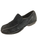 SH23 Merrell Women 9.5 Black Suede Duet Alto Slip On Loafer Shoes - $15.83