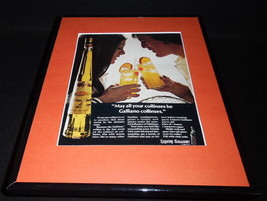 1972 Liquore Galliano Sours Framed 11x14 ORIGINAL Vintage Advertisement B