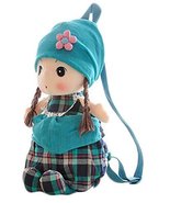 Cute Childrens Backpack for School Toddle Backpack Baby Bag, Green Plaid - $22.77