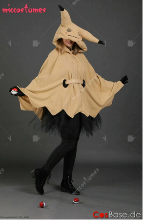 Women Girls Mimikyu Halloween Cloak Dress Costume for Adults halloween costumes
