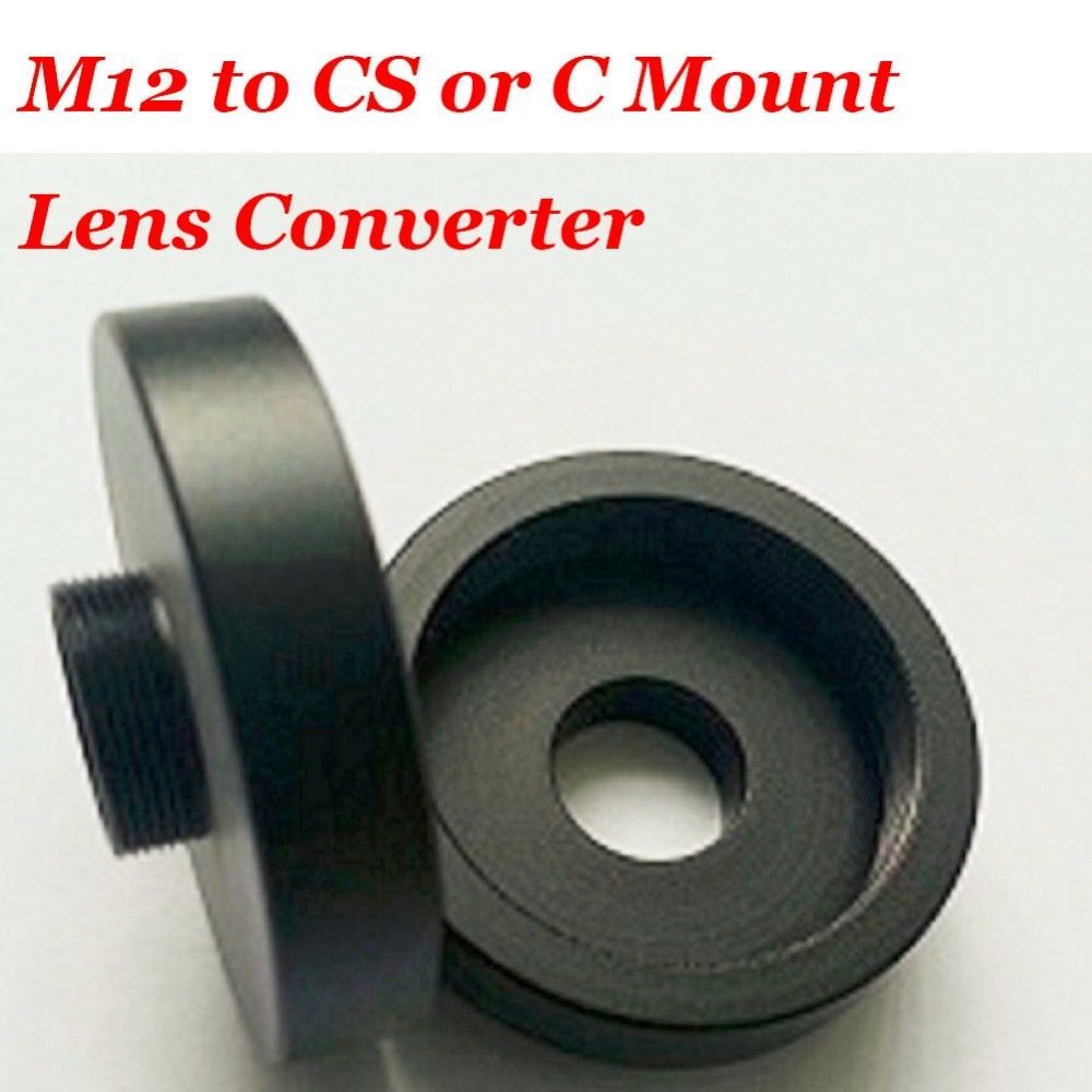 M12 to CS or C Mount Lens Converter/Adapter Ring (M12CCS) Lens