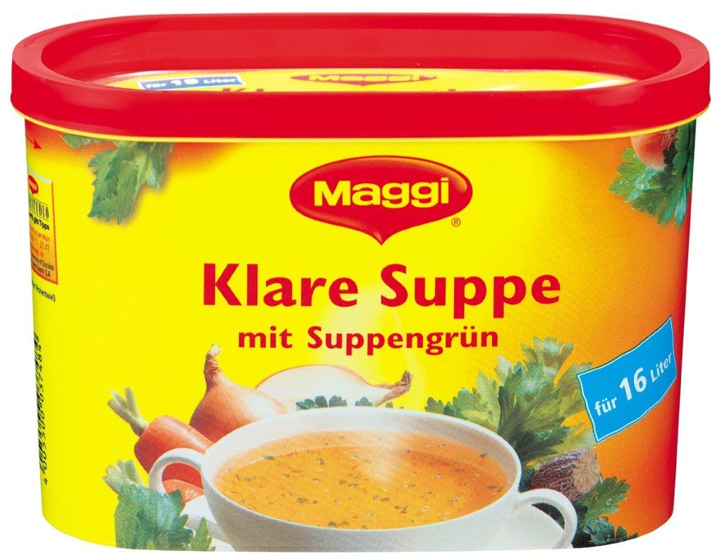 Maggi clear Soup with Soup Greens (klare Suppe mit Suppengrün) 1 can ...