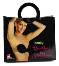 New Women's Totally Backless & Strapless Adhesive Sides Bra Brassiere Black 7003