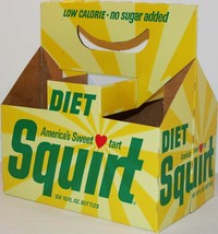 Vintage soda pop bottle LOW CALORIE SQUIRT Sherman Oaks Calif 1965 unused n-mint