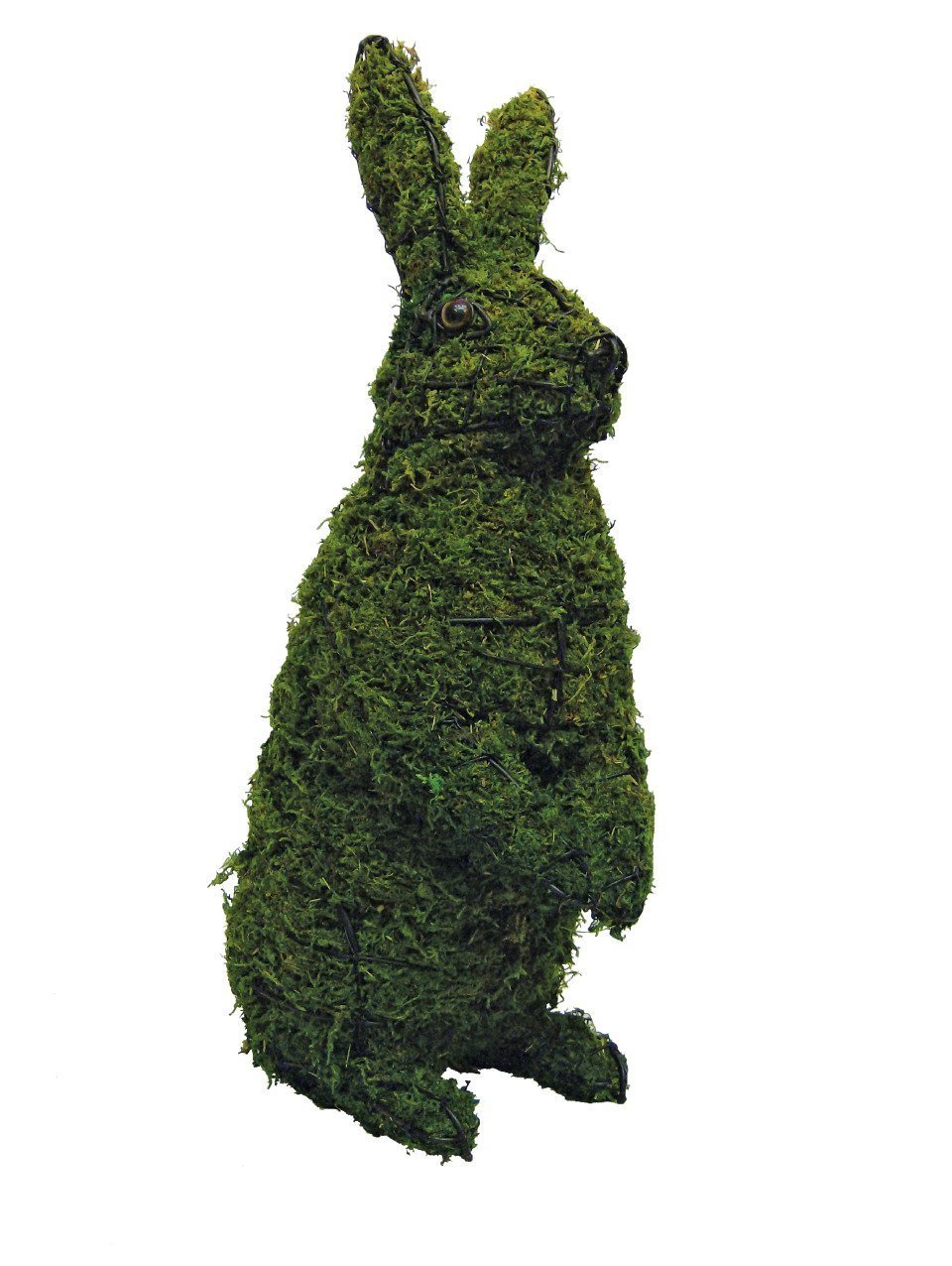 Sitting Upright Rabbit 13", 21" and 34" Topiary Sculpture Wire Frame or Moss F Animals & Birds