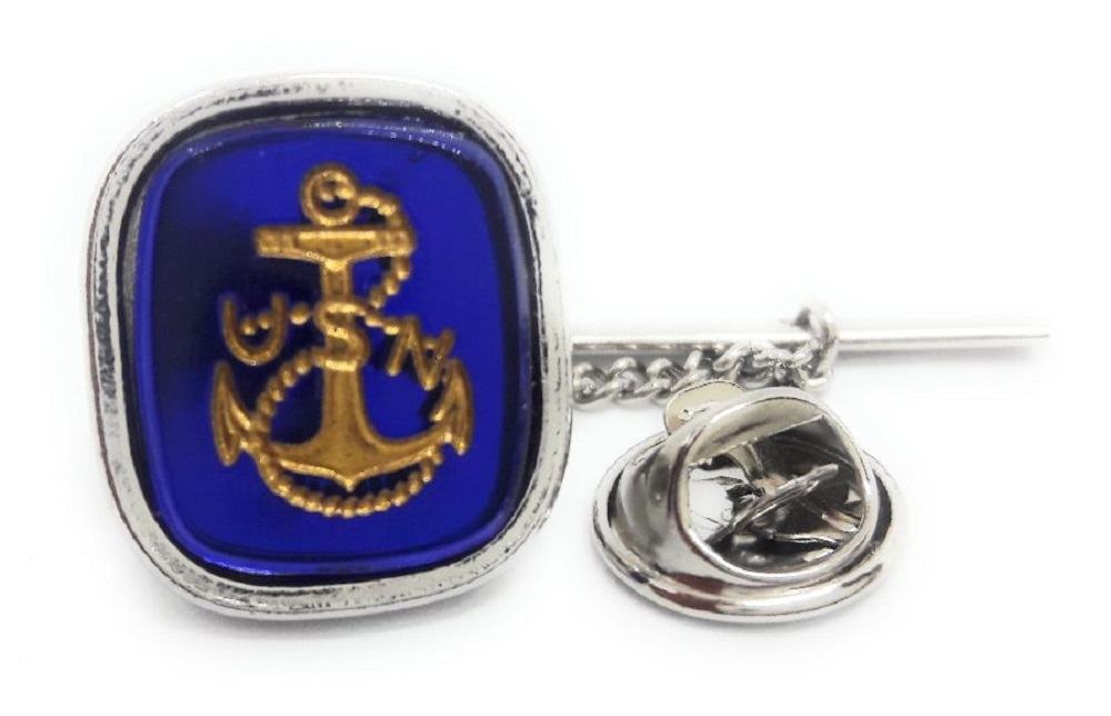 U.S.NAVY ANCHOR TIE TACK / LAPEL PIN Tie Clasps, Tacks