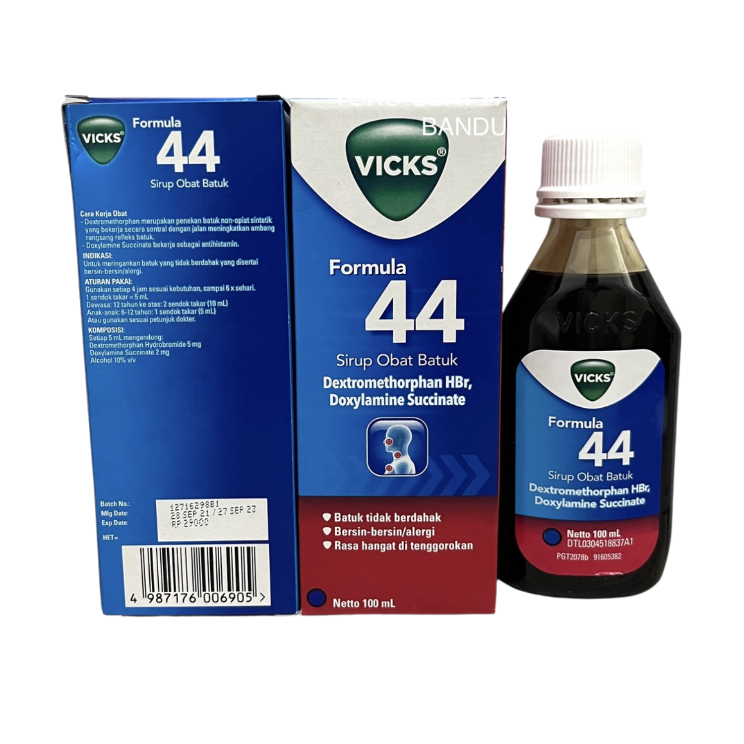 Vicks Formula 44 Cough Syrup Fast Relief Chest Congestion Phlegm And Sore