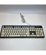 Logitech Keyboard K310 USB Black White Keys Blue Bottom w/ Legs &amp; Cleani... - $31.68