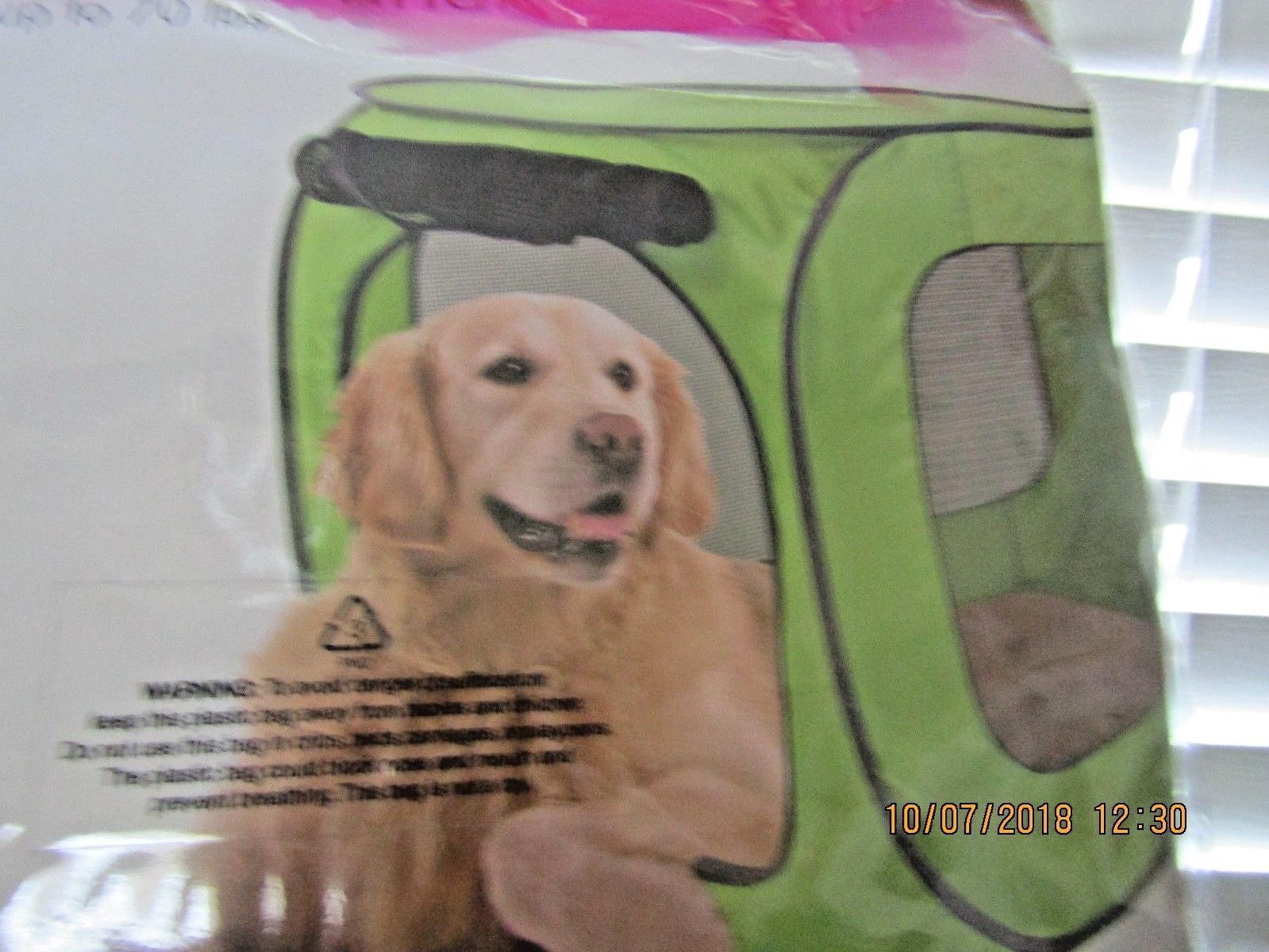 Sport Pet Designs Green XLarge Pop Open Dog Kennel NEW IN PACKAGE Cages & Crates