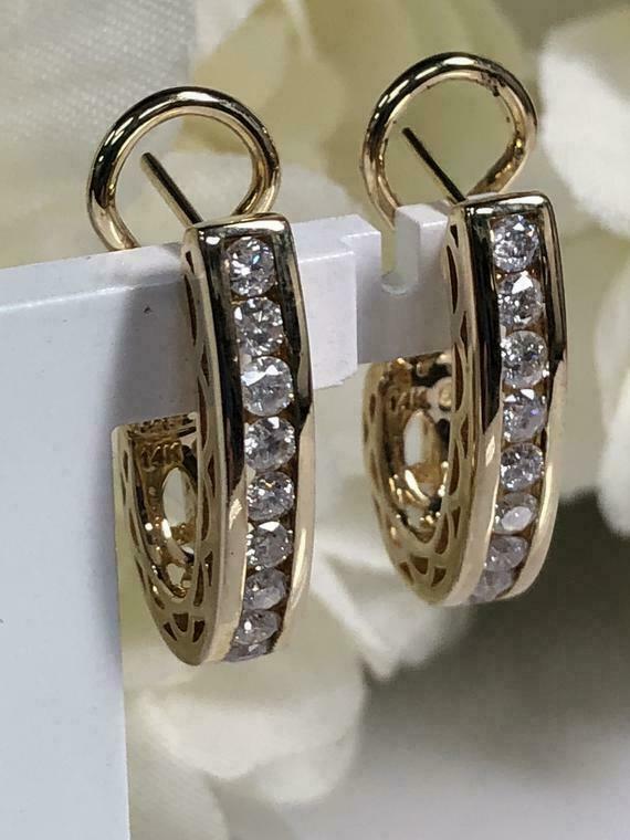 omega closure earrings
