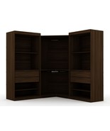 Mulberry Open 3 Sectional Corner Closet - Set of 3 in Brown - $1,759.49