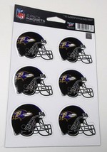 Baltimore Ravens 6-Pack of Magnets Wincraft 6 Helmet Magnets New - $1.99