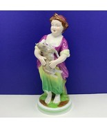 Spode porcelain figurine copeland England statue French Shepherd girl sc... - $94.05
