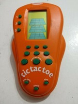 Triple TIC TAC TOE Electronic Handheld Travel Game Radica  Orange 