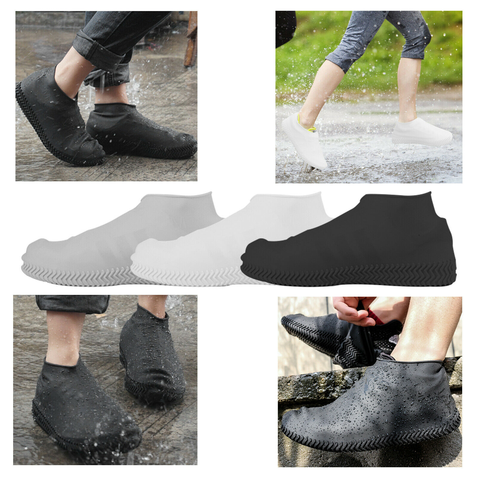 Step In Sock Cover Waterproof Reusable Fast HandFree Boot Shoe Sock