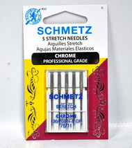 Schmetz Chrome Stretch Needle 5 ct, Size 75/11 - $8.34