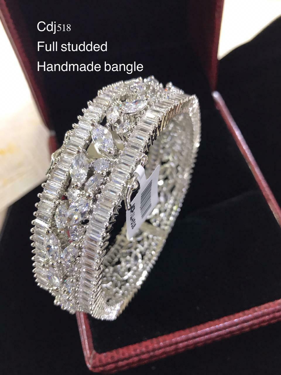 Cz High Quality Indian Bollywood Ethnic Partywear Fashion Bangle