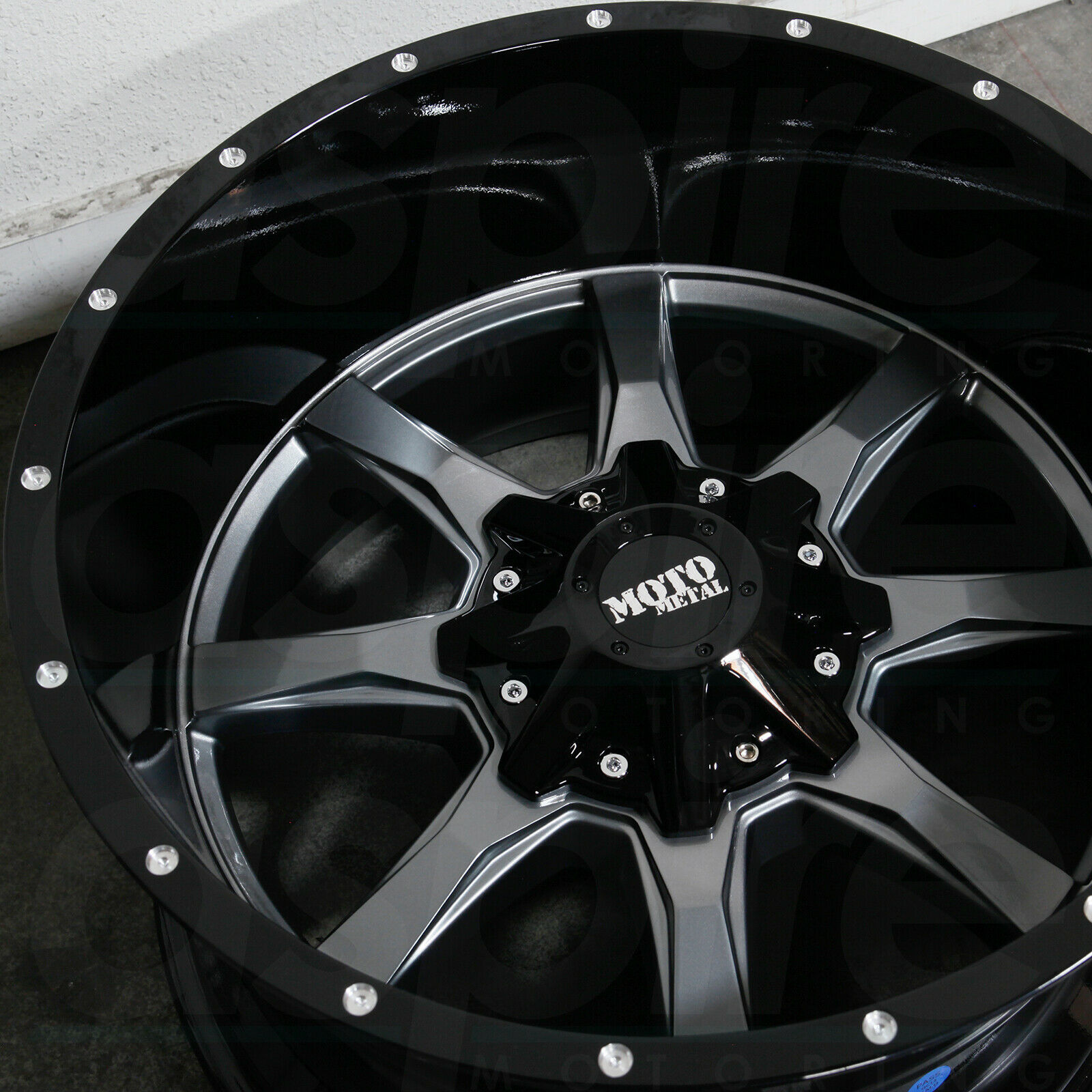 One 20x12 Moto Metal MO970 6x135/6x5.5 -44 Gunmetal Black Wheels Rims ...