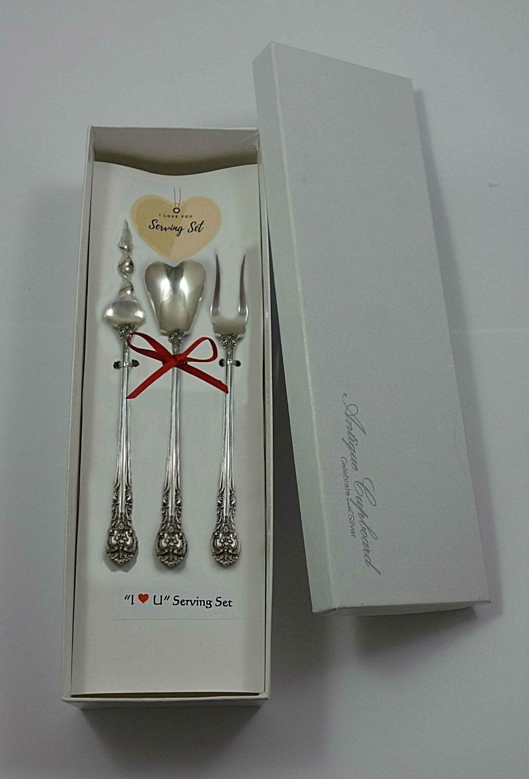 Primary image for King Edward by Gorham Sterling Silver "I Love You" Serving Set 3pc Custom Gift