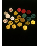 Lot of 22 vintage colorful plastic Golf Ball Markers - $12.00