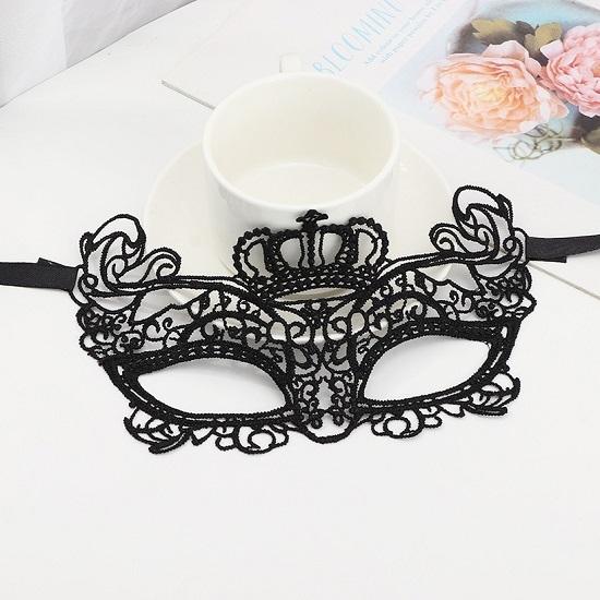 6 Pack - Hot New Sexy Ladies Crown Masquerade Lace Mask