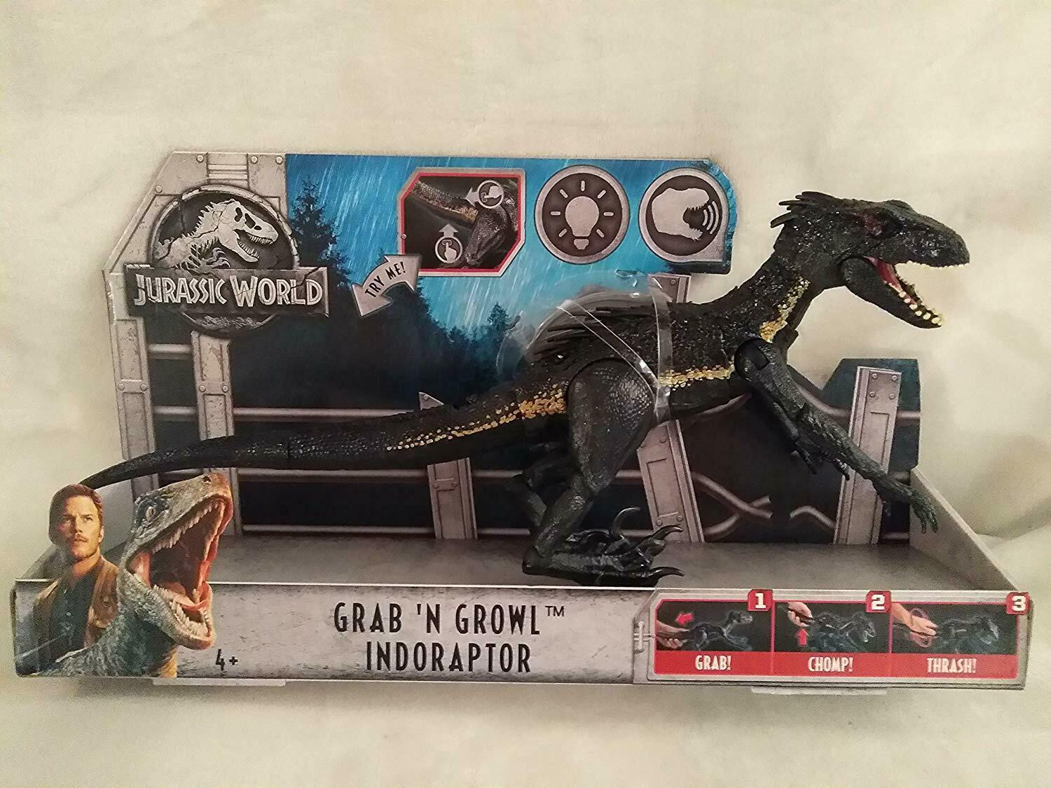 Jurassic World Grab N Growl Indoraptor Grab Chomp Thrash Prehistoric And Dinosaurs