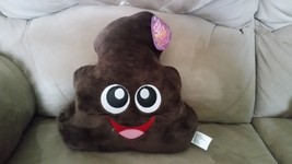 Brown Poop Emoji Brand New Plush NWT Stuffed Animal w/ Tags 11" - $12.99