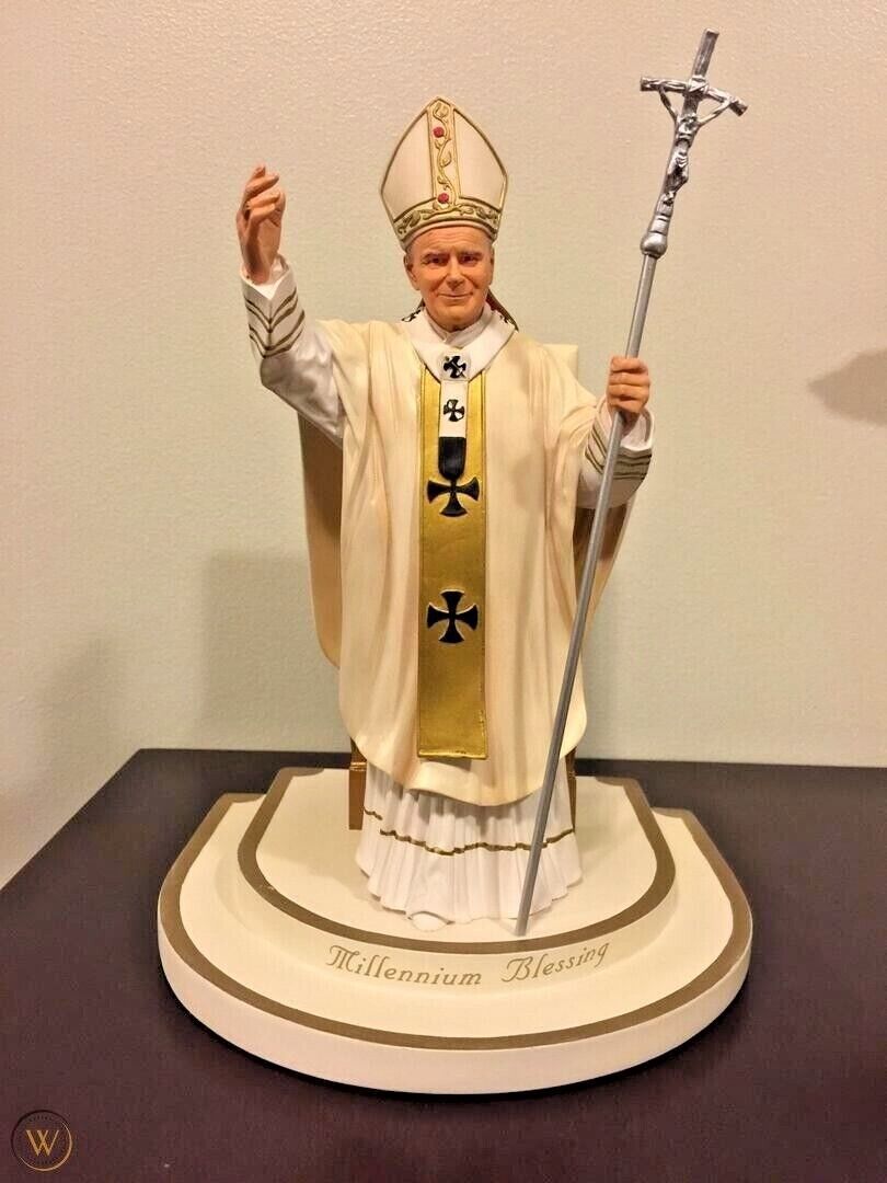 Danbury Mint Millennium Blessing Sculpture Pope John Paul II - $38.60