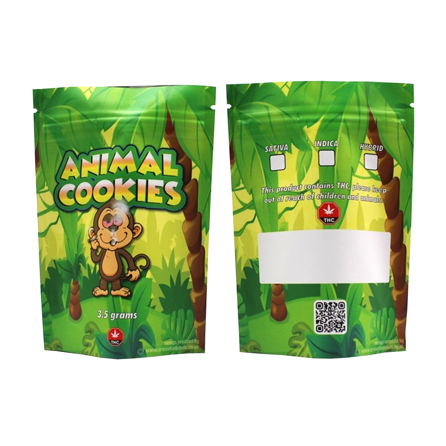Animal Cookies Mylar Bags Resealable Mylar Baggies 50x Bags Other