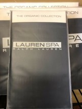 New Ralph Lauren Spa Organic Standard Pillowcases 400 TC Indigo Blue - $42.00