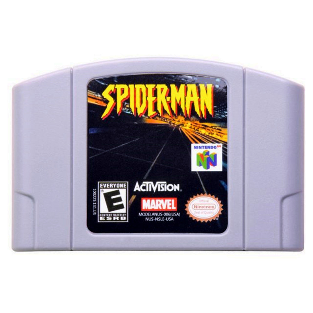 Spider Man Game Cartridge For Nintendo 64 N64 USA Version