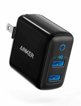 [Upgraded] Anker PowerPort II with Dual PowerIQ Ports, 24W Ultra-Compact Charger - $23.75