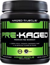 KAGED MUSCLE PRE-KAGED Pre-workout primer KRISP APPLE  20 servings net.w... - $34.99