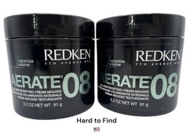 (2) Redken Aerate 08 All Over Bodifying Cream Hair Mousse, 3.2 oz Each - $118.79