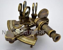 NauticalMart Brass Nautical Antique Sextant Replica for Sale Marine Navigation image 5