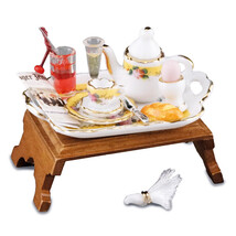 DOLLHOUSE Breakfast in Bed 1.615/6 Reutter French Rose Pattern Miniature - $51.25