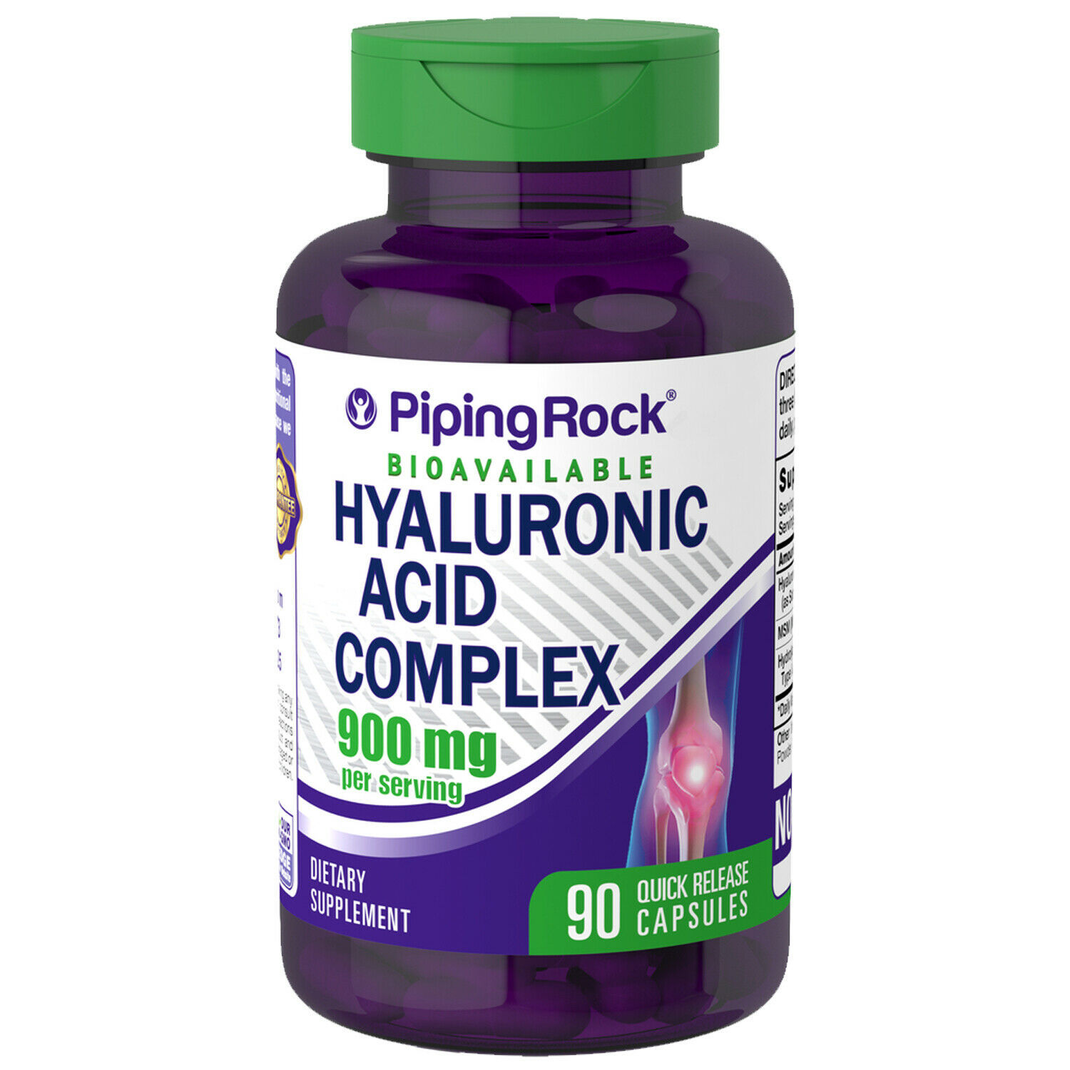Hyaluronic Acid Complex 900mg 90 Caps Hydrolyzed Collagen Type 1 & 3 MSM
