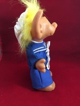 Vintage Uneeda Troll Doll Dressed As Sailor With Yellow Hair 8” - $19.79