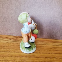 Lefton Clown Figurine, Clown with Dog and Hoop, Vintage Taiwan Porcelain image 6