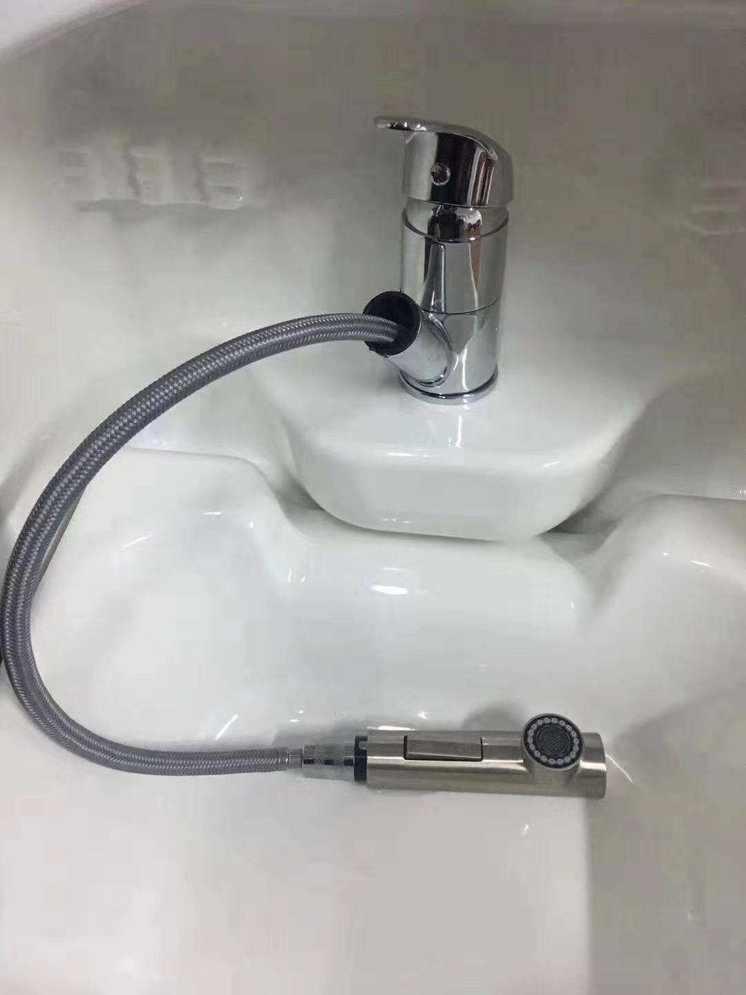 Copper PullOut Cold Hot Water Faucet Tap for Boat RV Caravan Camper GR