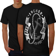 Anchor Your Soul Slogan Shirt Deep Sea Men T-shirt Back - $12.99