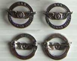 WWII Civilian Trainer CAA WTS Collar Set Sterling   - $50.00