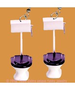 Bathroom Commode Loo-TOILET EARRINGS-Funny Plumber Novelty Charm Funky J... - $10.97