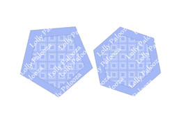 Pentagon, Hexagon Shakers DIGITAL Files.  Instant Download. PNG & SVG Files.  No