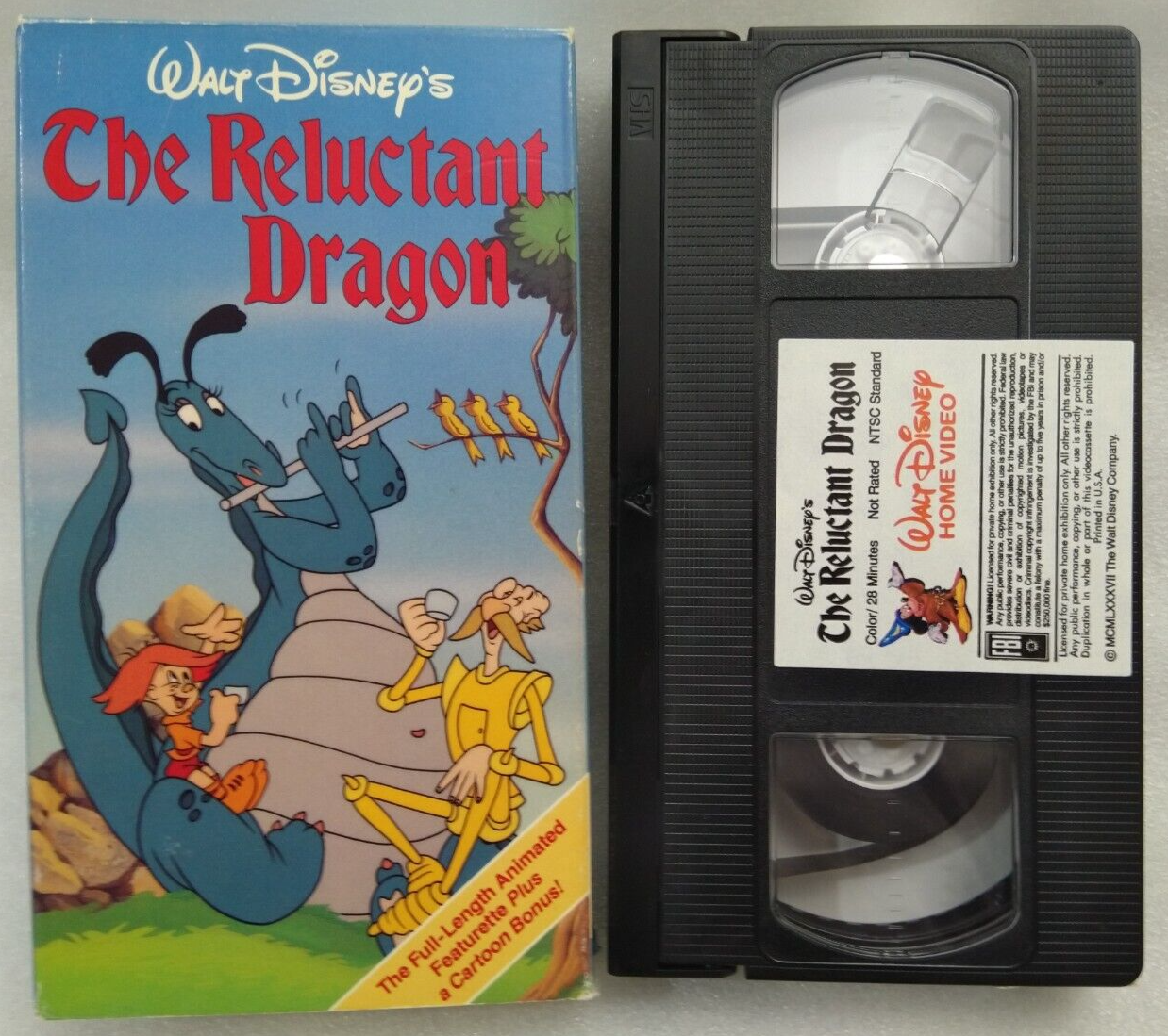 Vhs Walt Disney Mini Classics The Reluctant Dragon Vhs 1987 Vhs Tapes 