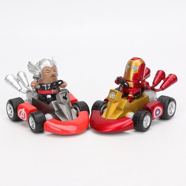 marvel superhero pull back cars