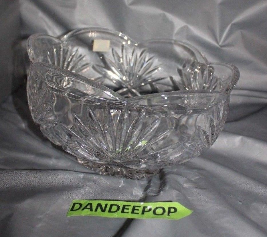 Noritake Full Lead Crystal Hampton Hall Centerpiece Bowl 8 3/4 Germany