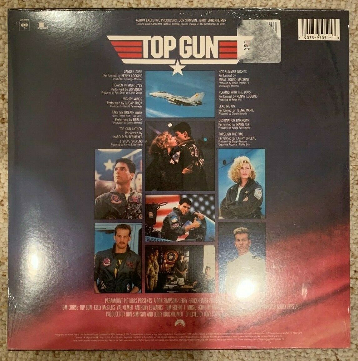 Top Gun Soundtrack Limited Edition Red Colored Vinyl LP - Vinyl Records