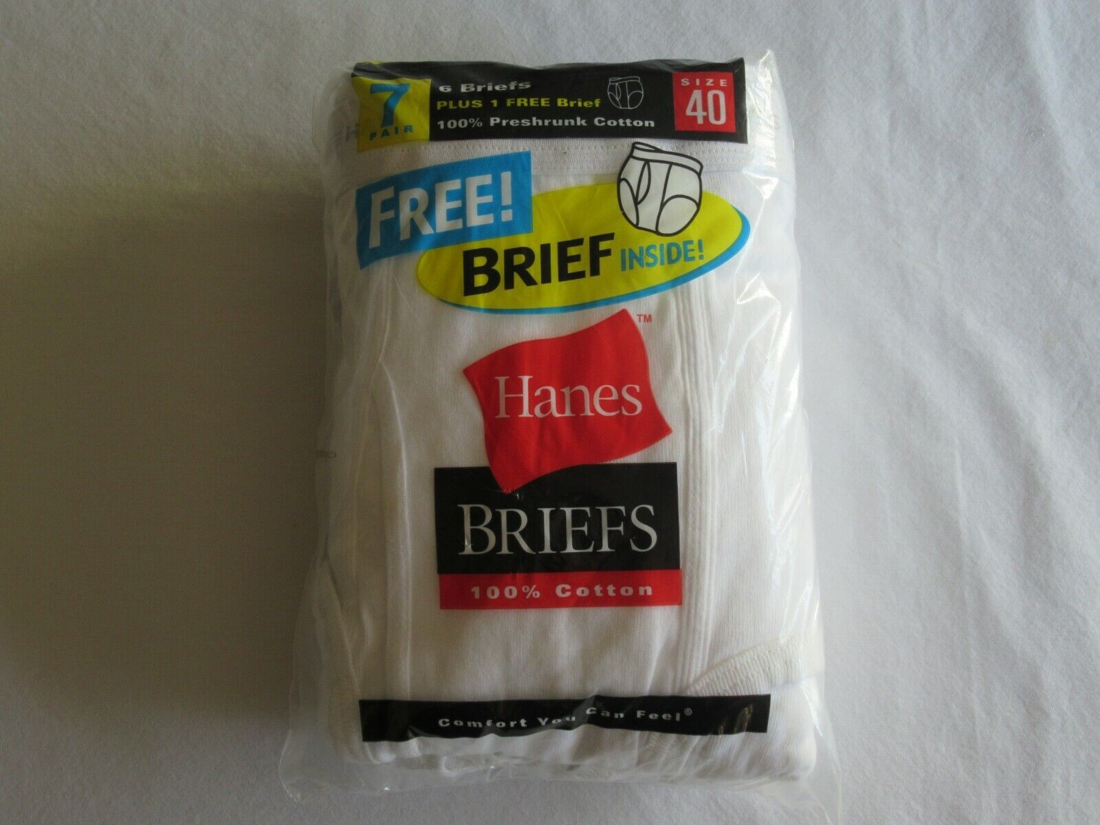 Vintage 2000 Hanes Brief Sz 40